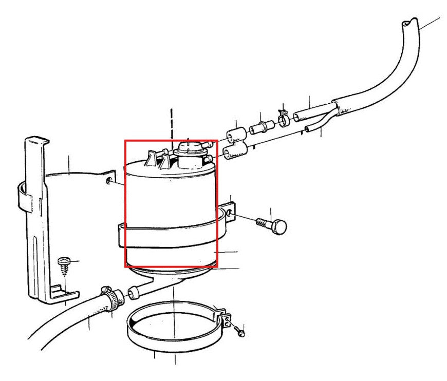 ボルボ 240 260 262 340 360 740 760 780 850 940 960 S/V90 S/V70 ガソリン EVAPORATIVE EMISSION【ボルボ純正新品】EVAPカーボン