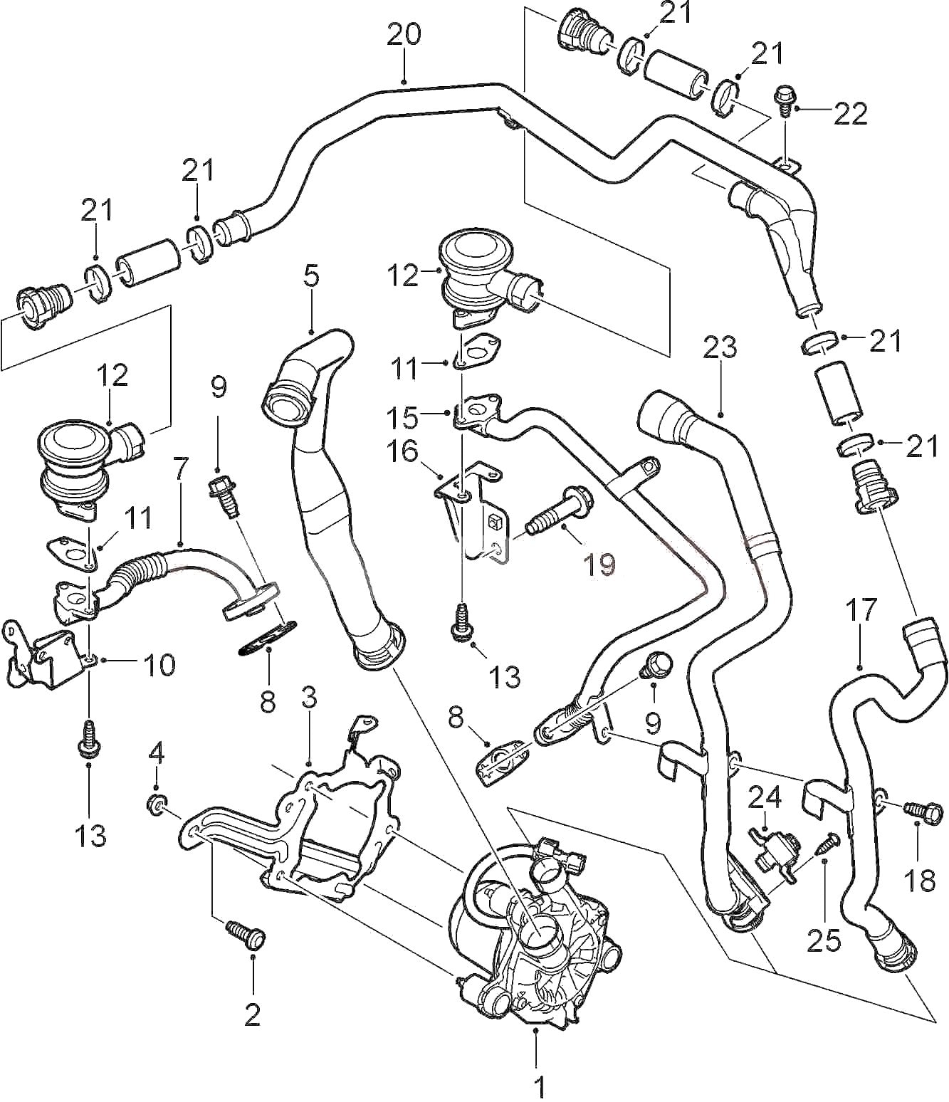 サーブ SAAB 9-3 FB207 FB284 インレットマニホールド圧力センサー【サーブ純正・新品】