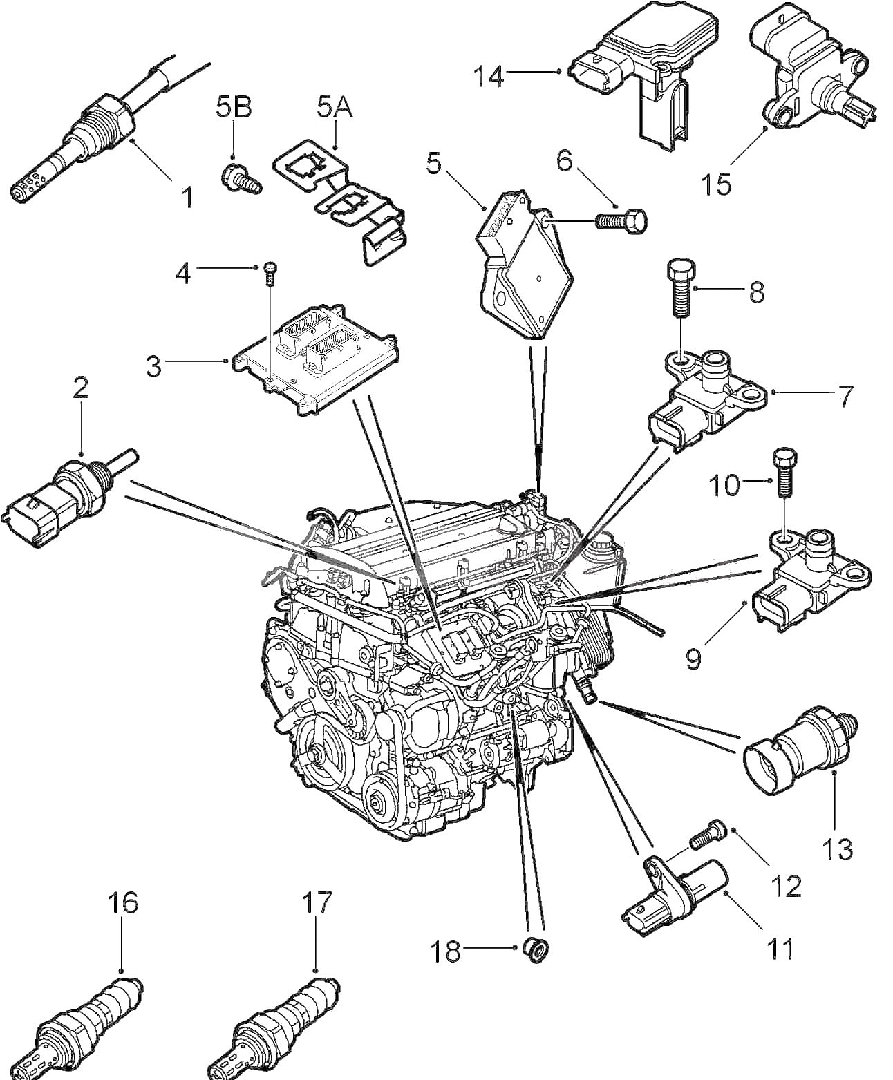 サーブ SAAB 9-3 FB207 FB284 インレットマニホールド圧力センサー【サーブ純正・新品】