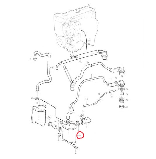 ボルボ 850 V70 C70 S70 換気パイプ用オイルトラップ【新品】換気ホース フレームトラップ