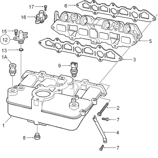 サーブ SAAB 9-3 B205 9-5 B235・クライスラー ダッジ ボイジャー インテーク・インレットマニホールド圧力センサー【新品】