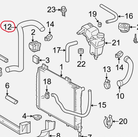 メルセデス ベンツ R170 SLK230 ラジエーターホース【OEM製・新品】