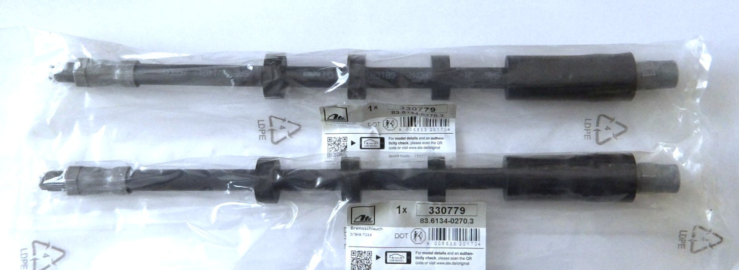 ボルボ ブレーキホース リア左右セット AWD 850(855) S70 V70(875 876 LV)【純正OEMメーカーATE製・新品】