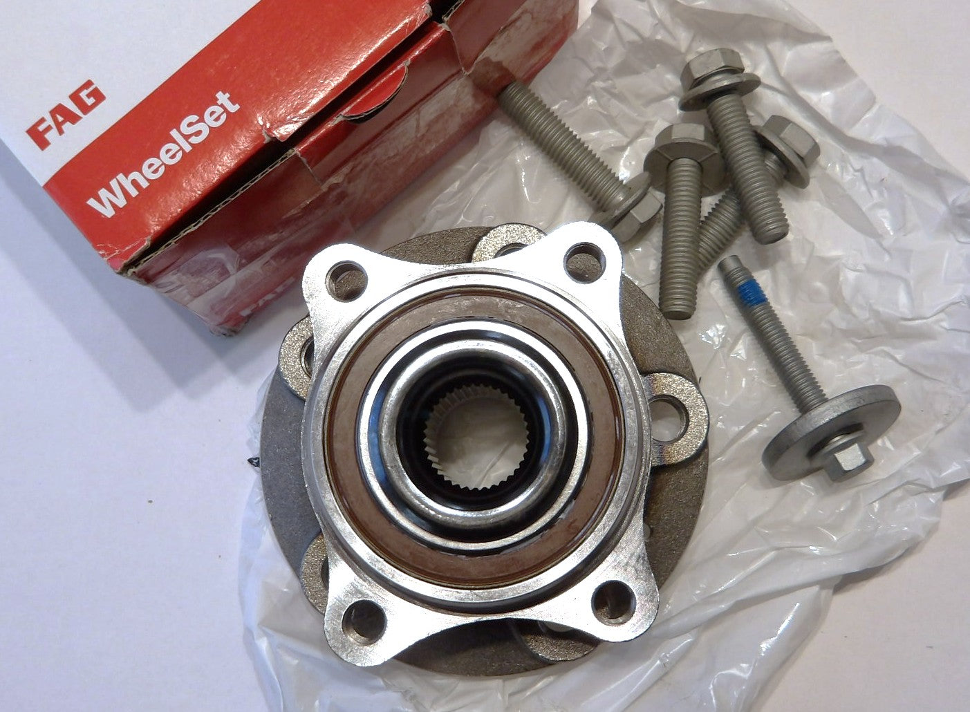 VOLVO ボルボ S60 S80 V70 XC70 フロント側ホイールハブベアリング交換キット1個【純正グレードFAG製・新品】