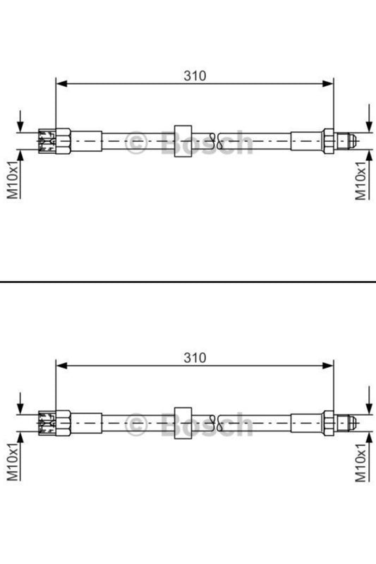 ボルボ 240 740 760 940 960 リア側ブレーキホース左右セット 【ボッシュ製・新品】