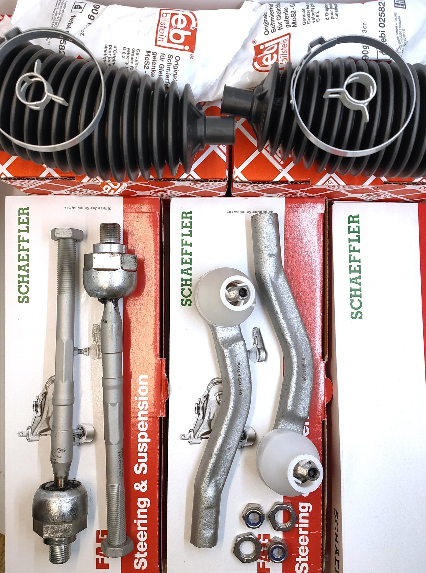 ルノー CAPTURキャプチャー(MK1) CLIOルーテシア(MK4) タイロッドエンド+アキシャルロッド左右セット【FAG製・新品】ブーツ付