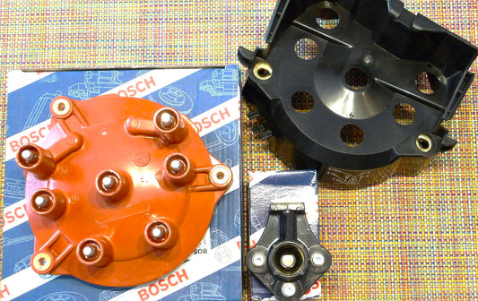 ベンツ W124 A/C/S124 W201 W463 W126 R107 R129 ディストリビューター/デスビキャップ/ローターセット M103【ボッシュ製・新品】