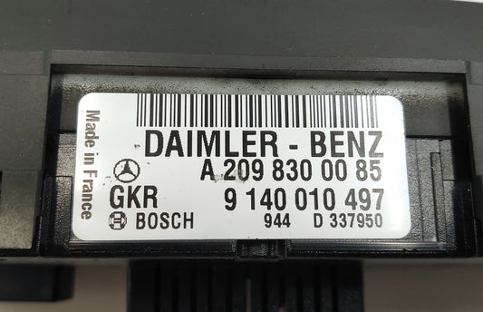 ベンツ W463 W/S/C/CL203 A/W209 エアコンスイッチ(コントロールユニット)パネル【ベンツ純正・USED美品】