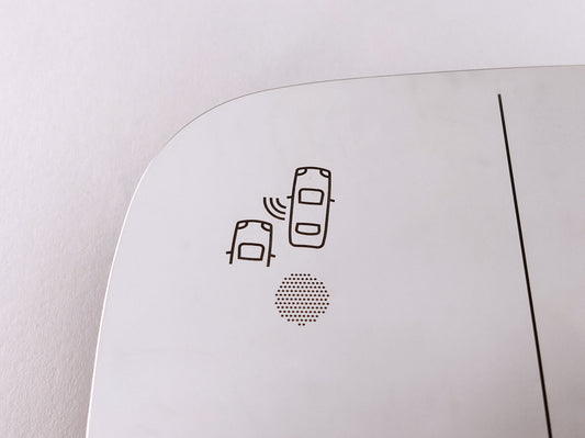 クライスラー JEEP ジープ RENEGADEレネゲード(BU/BV)ドアミラーガラス左側【BSA仕様・新品】取付プレート付