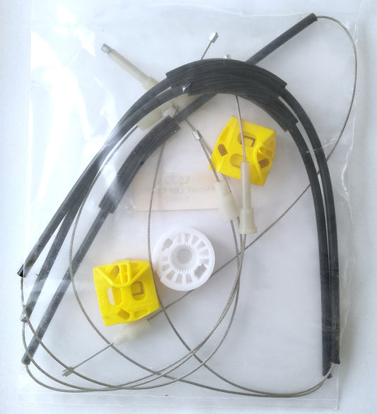 サーブ SAAB 9-3 FB207 FB284 フロントドア用ウィンドウレギュレータ・左側【リペアキット・新品】