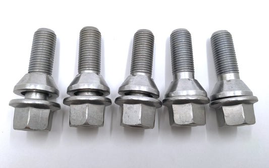 ボルボ S60 S80 XC60 V70 XC70 XC90他 ホイールボルト 5本セット 艶消しタイプ【ボルボ純正・新品】19mmボルト