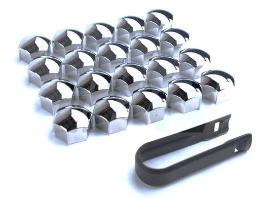 ボルボ S60 S80 V60 V70 XC70 XC90 S90他 ホイールボルトカバー・キャップ クローム 20個セット【ボルボ純正・新品】19mmボルト