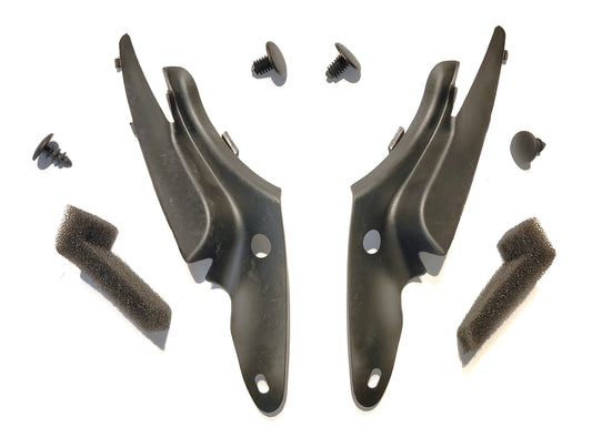 ボルボ S60 V70 XC70 フロントウィンドーカバー左右セット 【追加取付クリップ付】【新品】