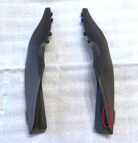 ボルボ S80 V70 フロントウィンドーカバー左右セット・カウルカバー・エアディフレクター 【社外製・小傷有・新品】