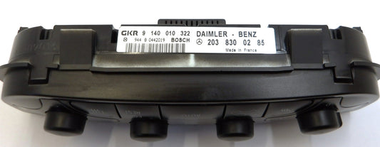 ベンツ W463 W/S/C/CL203 A/W209 エアコンスイッチ(コントロールユニット)パネル②【ベンツ純正・USED美品】