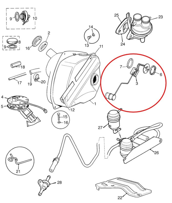 MINI ミニ ガソリンタンク・インジェクションモデル・ガソリンセンダー(残量ゲージ)【新品】