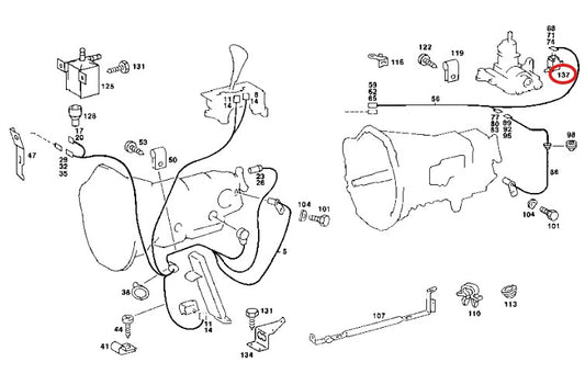 メルセデス ベンツ SL R107 W107 C107 W123 W124 W126 バックランプスイッチ・バックライト【新品】