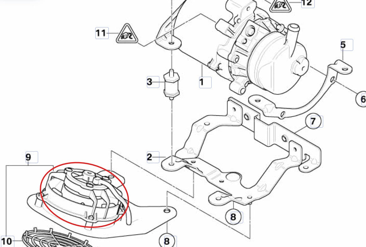 BMW MINI ミニ パワーステアリングポンプ用冷却ファン R50 R52 R53 RE16 RA16【新品】COOPER / COOPER S / ONE