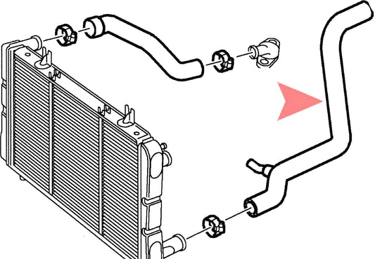 サーブ C900 ラジエーターロアーホース 1988年以降ターボ16V【新品】クラシック900 冷却ホース