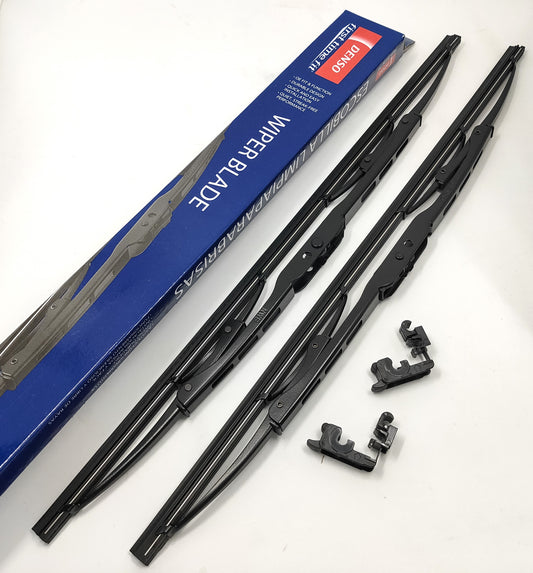 ボルボ 240・サーブ C900 他フロントガラス用ワイパー U字フック 400mm(16インチ) 左右セット【DENSO製・新品】