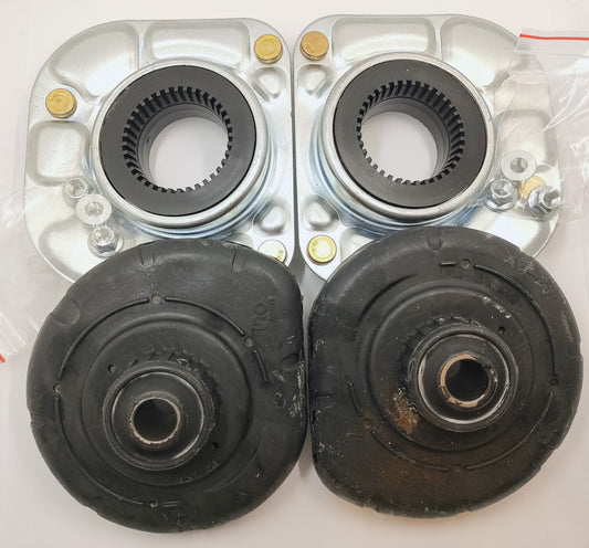 ボルボ 850 C/S/V70 XC70 S80ストラットアッパーマウント(ベアリング付)・スプリングシート左右セット【URO製・新品】