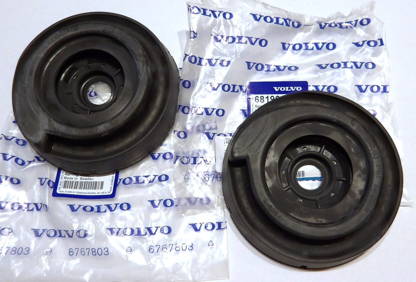 VOLVO ボルボ 960 S90 V90 サスペンションスプリングラバー・フロントアッパー左右セット【ボルボ純正・新品】コイル・ブッシュ