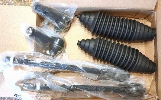 ルノー カングーKANGOO ルーテシア タイロッドエンド+アキシャルロッド左右セット【新品】ブーツ付