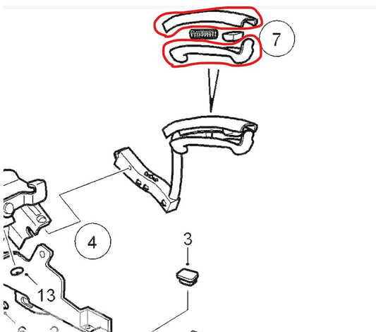 サーブ 9-3 FB207 FB284 ハンドブレーキハンドルカバー交換キット(サイド・パーキング)【社外製・新品】
