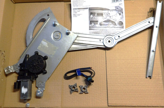 サーブ SAAB 9-3用 3ドア専用 右前ドア ウィンドウレギュレータ VIGGEN B235等【モーター付・新品】