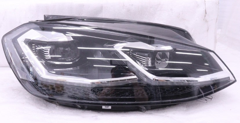 美品・後期 LED 5G VW ゴルフ7・右ヘッドライト 5G2 941 082 D ブラック 純正・フォルクスワーゲン