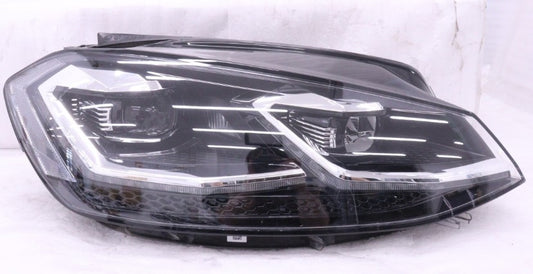 美品・後期 LED 5G VW ゴルフ7・右ヘッドライト 5G2 941 082 D ブラック 純正・フォルクスワーゲン