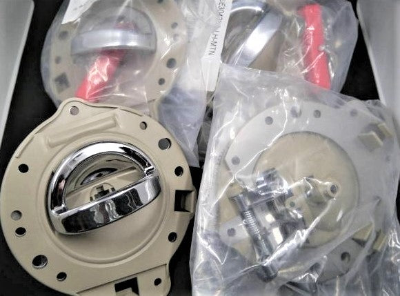 JEEPジープ コマンダーCOMMANDER インナードアハンドル 4個1台分セット【新品】ベージュ(タン)・クローム