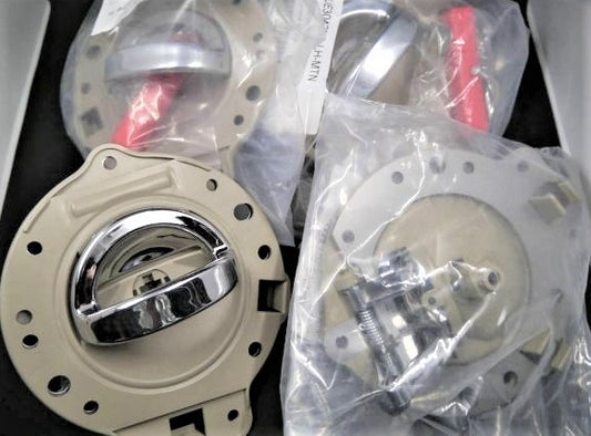 JEEPジープ コマンダーCOMMANDER インナードアハンドル 4個1台分セット【新品】ベージュ(タン)・クローム