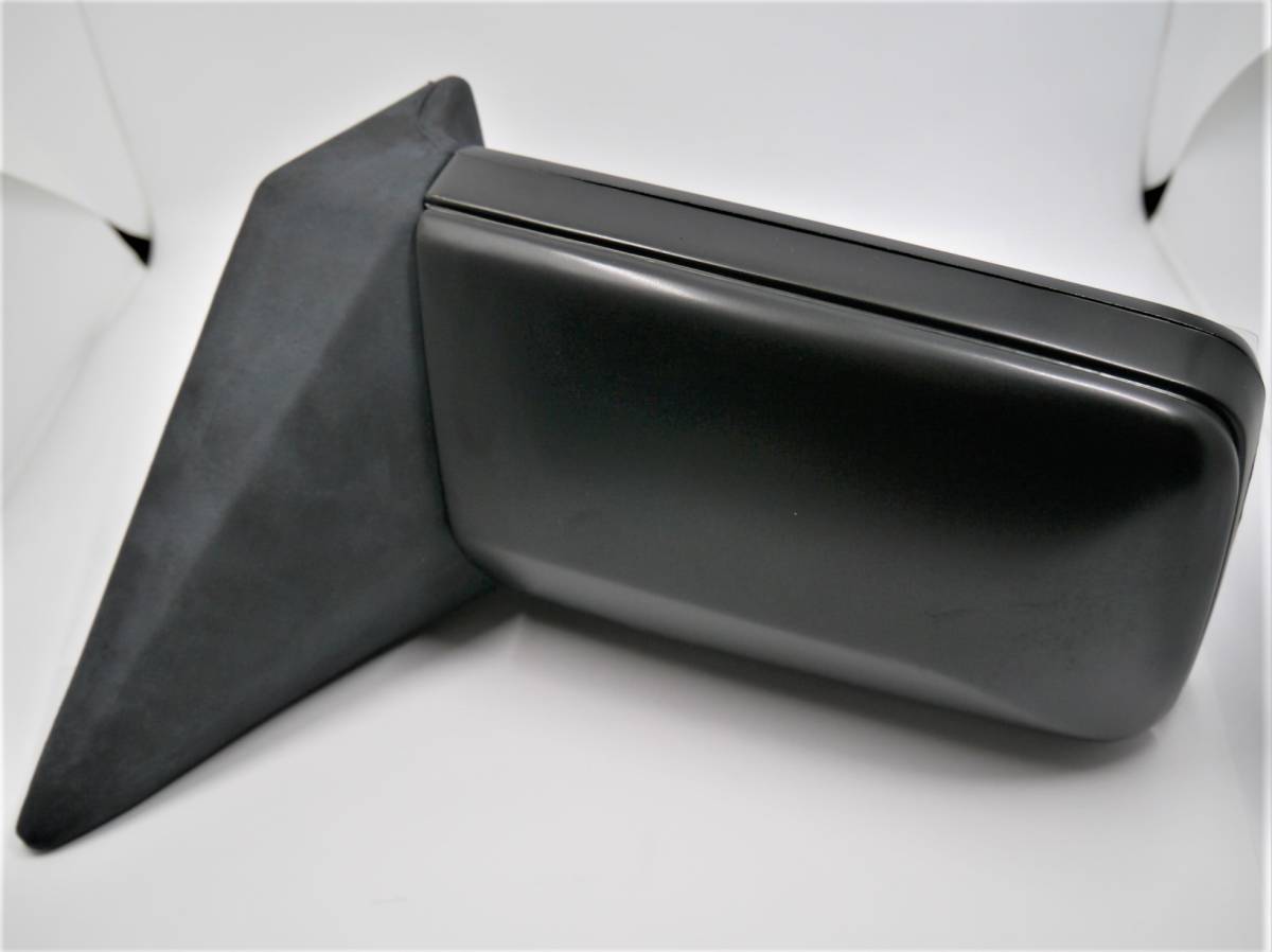 BENZベンツ W124 W201 190シリーズ ドアミラーガラス付 左右セット未塗装品【左ハンドル・ブルーガラス・新品】手動確度調整タイプ