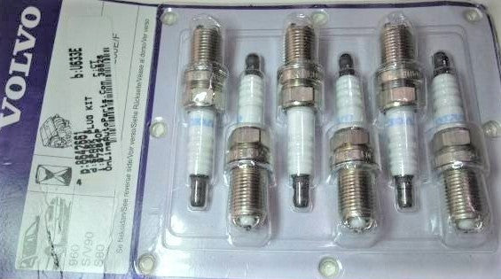 ボルボ 960 S90 V90 S80 2.9L スパークプラグ【ボルボ純正・新品6本セット】