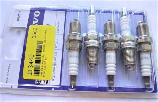 ボルボ 850 S40 S60 S70 S80 V70 XC70 XC90 スパークプラグ5本セット【ボルボ純正・新品】