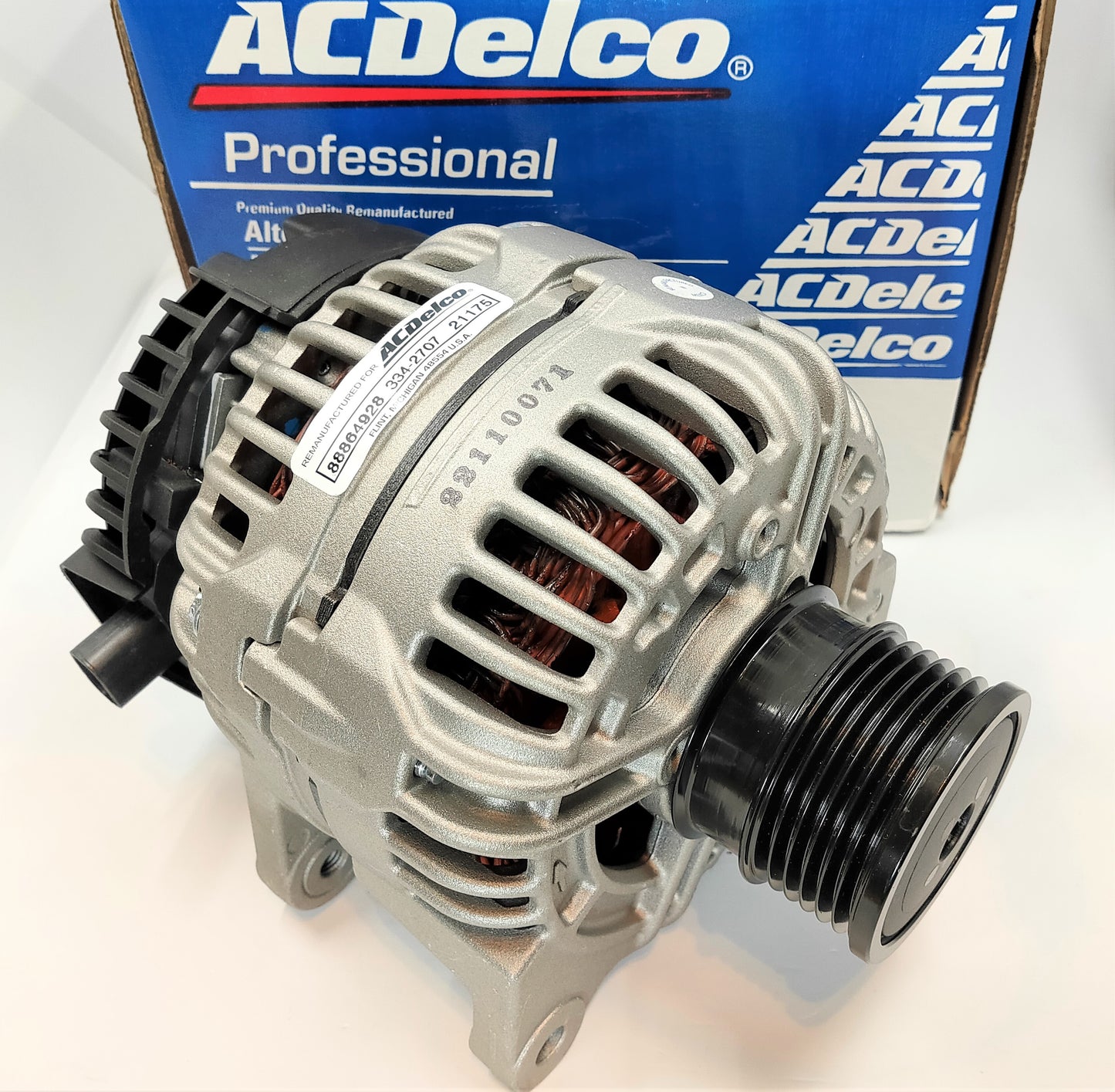 サーブ 9-3用 FB284・オペル ベクトラ オルタネーター 155A プーリー付【AC-DELCOリビルト品】