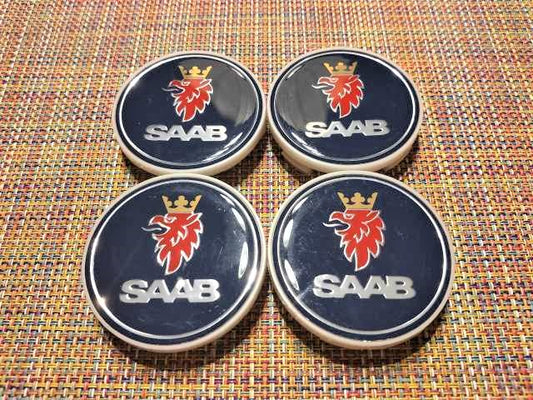 サーブ 9-5 9-3 900 ホイールセンタ-キャップ エンブレム 4個セット【新品】