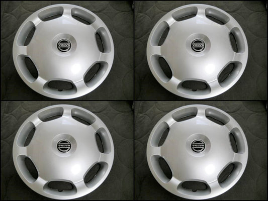 VOLVO ボルボ 15インチホイールカバー4枚セット 740 760 780 850 S70 C70 V70 90 960他【ボルボ純正・新品】