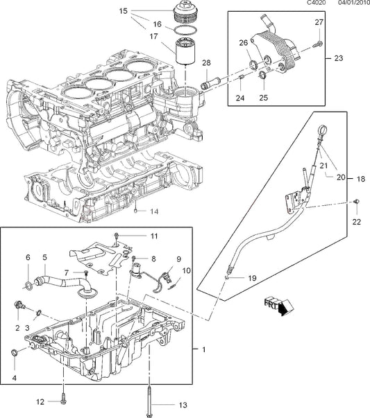 SAAB サーブ9-3用 FB207 B207R エンジンオイルレベルセンサー【サーブ純正・新品】