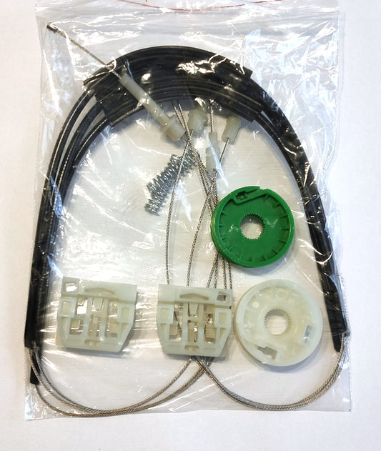 MASERATI QUATTROPORTE マセラティ フロント左側ドア用ウィンドウレギュレーターリペアキット1個 (ローラー改善タイプ・新品)