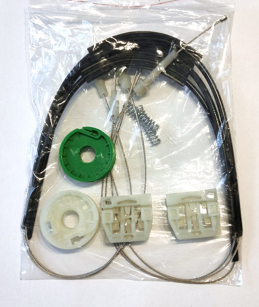 MASERATI QUATTROPORTE マセラティ フロント右側ドア用ウィンドウレギュレーターリペアキット1個 (ローラー改善タイプ・新品) 送料無料 未使用