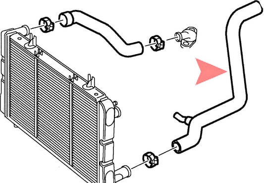 サーブ C900 ラジエーターロアーホース　1988年以降ターボ16V【新品】クラシック900 冷却ホース