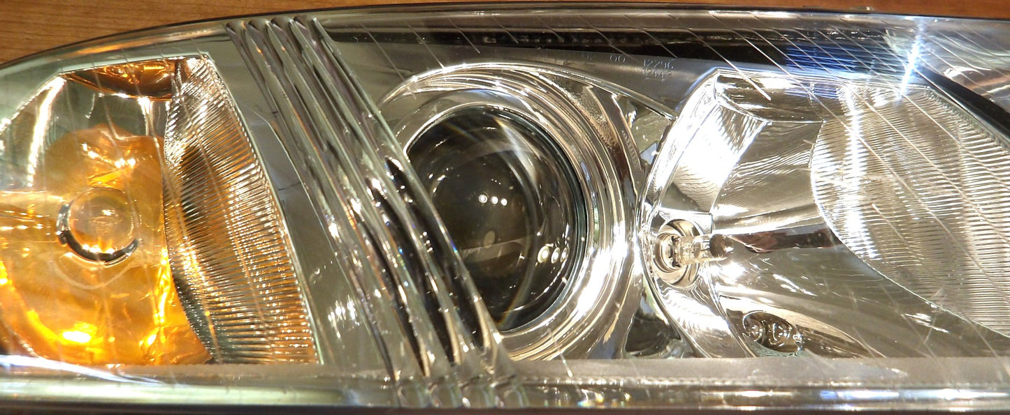 サーブ SAAB 9-3 FB207 ハロゲンヘッドライト左右セット（LED換装・整備済）【サーブ純正・USED品】