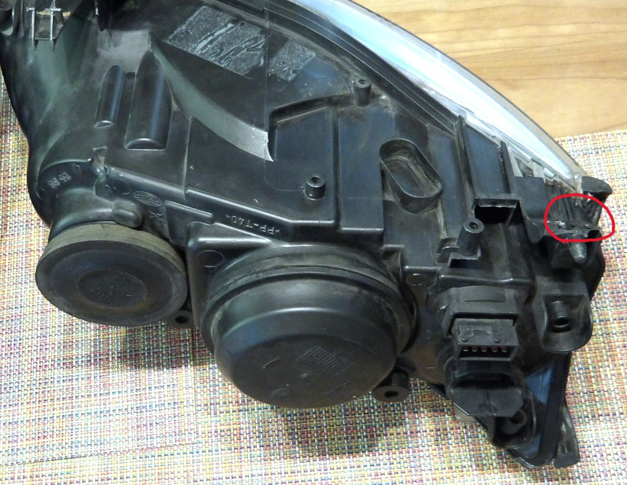 サーブ SAAB 9-3 FB207 ハロゲンヘッドライト左右セット（LED換装・整備済）【サーブ純正・USED品】