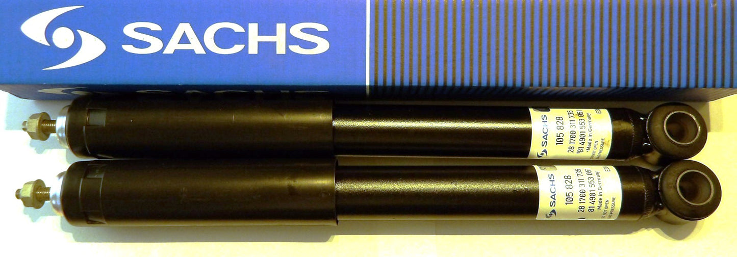 ボルボ 850(854 855) C70(872 873) S70(874) V70(875 876 LV) リアショックアブソーバー左右セット【SACHS製・新品】