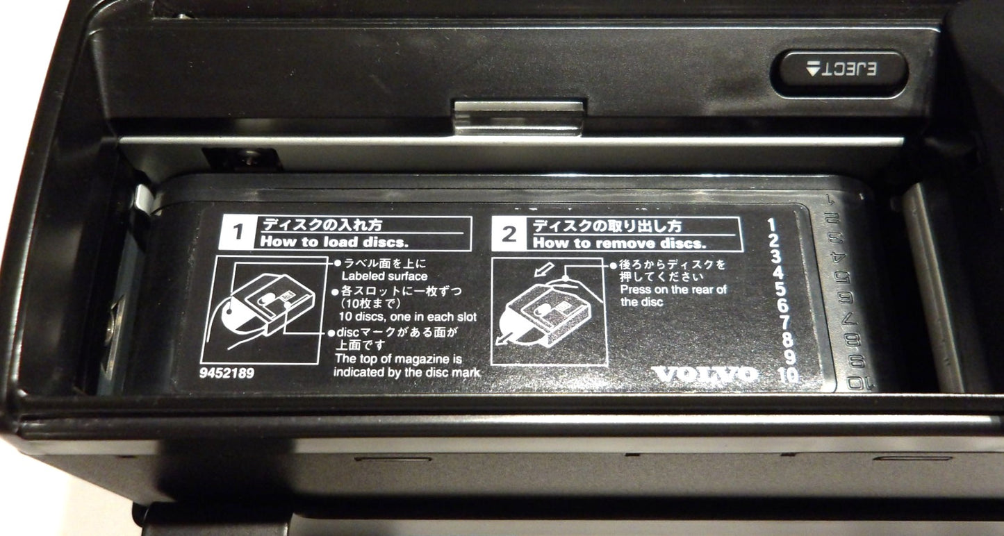 VOLVO ボルボ V70 S60 純正ステレオ・オーディオ・CDチェンジャー10連装【動作品・美品】