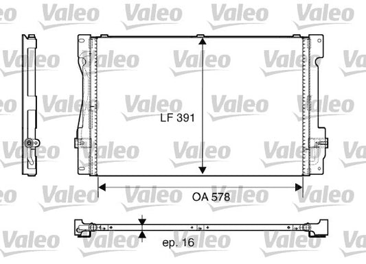 ボルボ 850 C70 S70 V70 S80 XC70 エアコン・A/Cコンデンサー【VALEO製・新品】